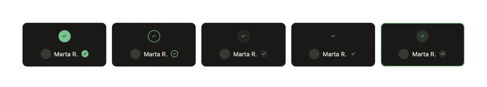 Cinque involucri per la spunta della verificata